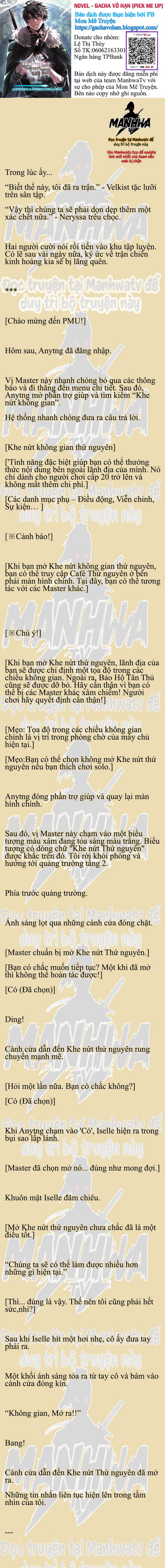 Đọc truyện [NOVEL] Gacha vô hạn - Chương 87
